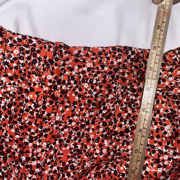 Rebecca Minkoff Jumpsuit Women Size‎ Medium Floral Red Clover Jumper Boho Street - Picture 10 of 16